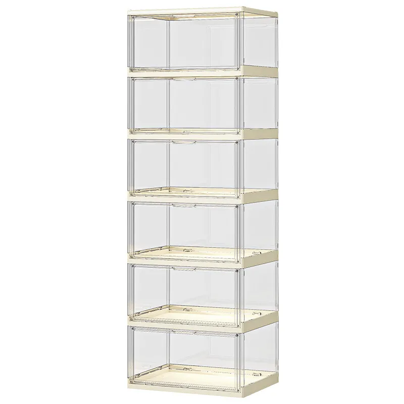 Shoe Box Display - Przezroczysta akrylowa składana szafka na buty,