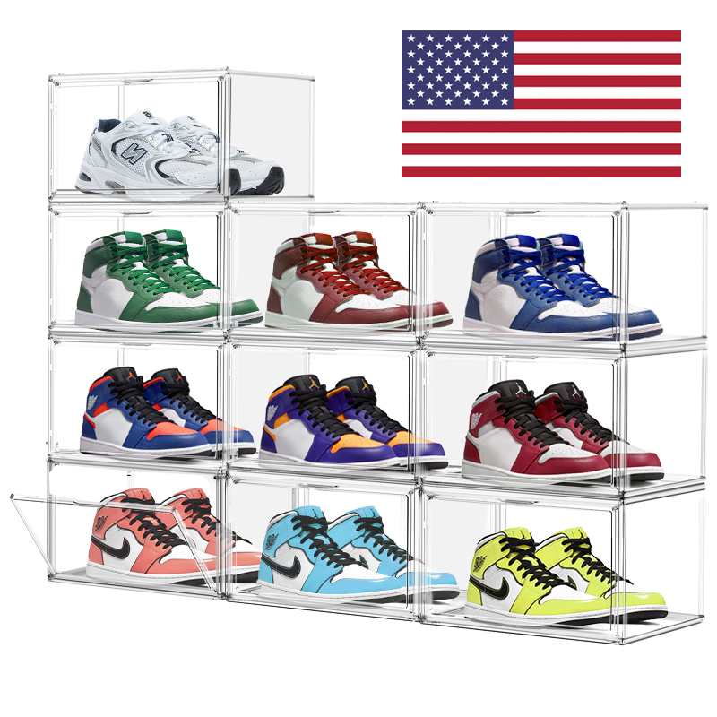 Shoe Box Display - 10 szt. Przezroczyste pudełka na buty,