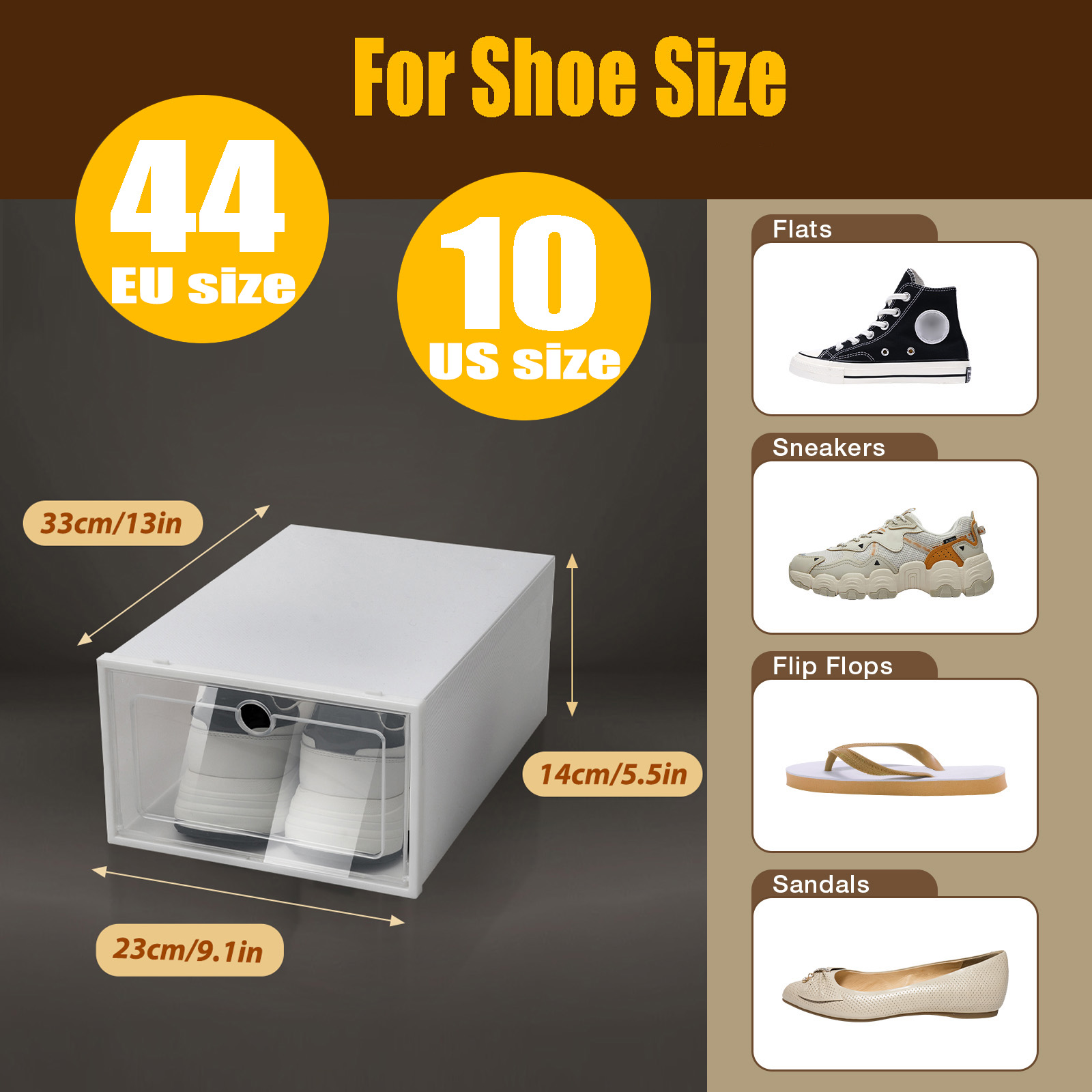 24 sztuk/zestaw przezroczyste  – Shoe Box Display recenzja i cena