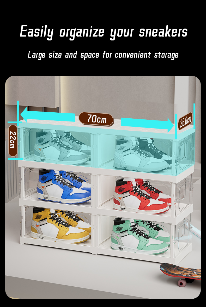 Składany luksusowy regał na bu – Shoe Box Display recenzja i cena